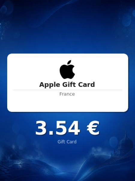 Подарочная карта Apple на 3 евро для Франции