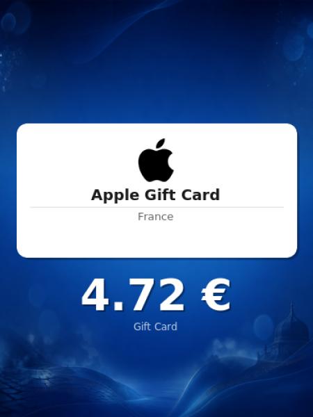 Подарочная карта Apple на 4 евро для Франции