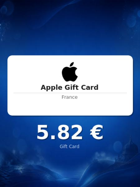 Подарочная карта Apple на 5 евро для Франции