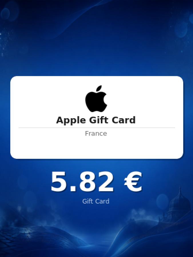 Купить подарочную карту Apple на 5 евро для Франции