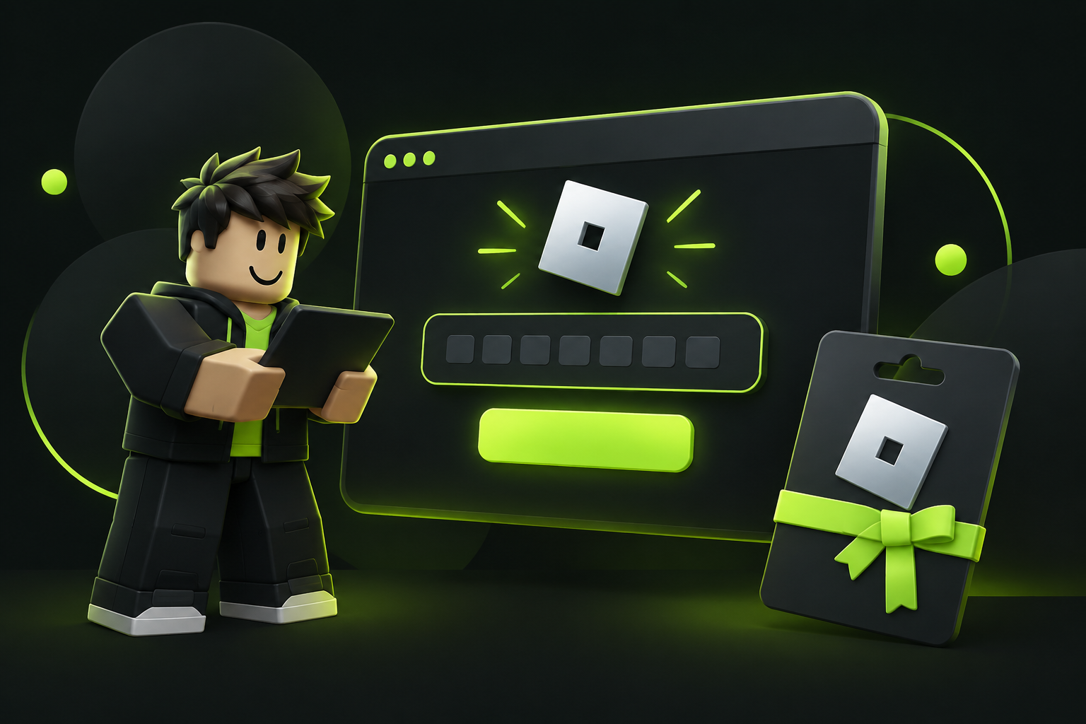 Страница активации кода Roblox на сайте