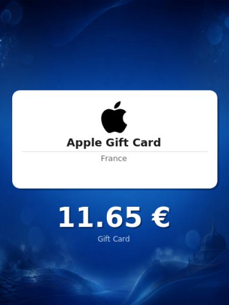Подарочная карта Apple на 10 евро для Франции