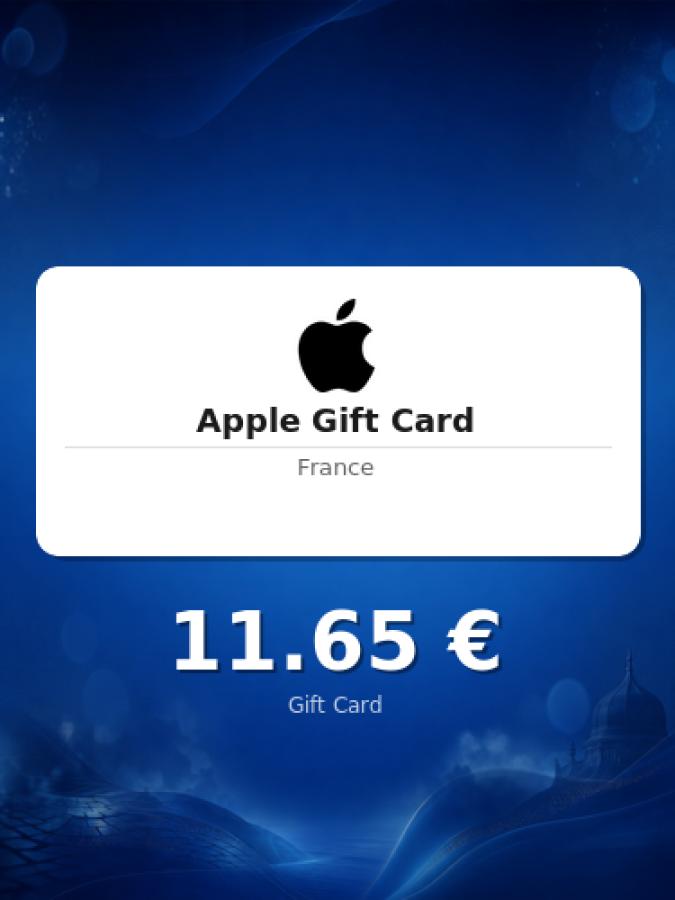 Купить подарочную карту Apple на 10 евро для Франции