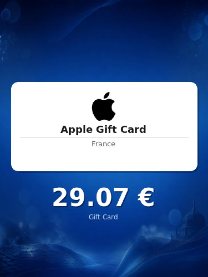 Купить подарочную карту Apple на 25 евро для Франции