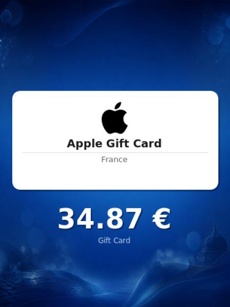 Подарочная карта Apple на 30 евро для Франции