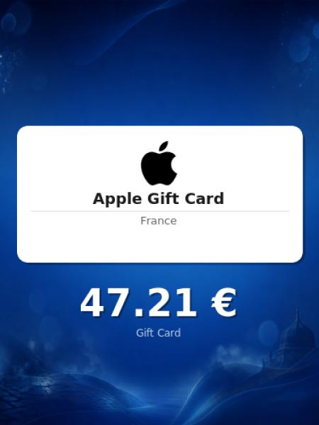 Подарочная карта Apple на 40 евро для Франции