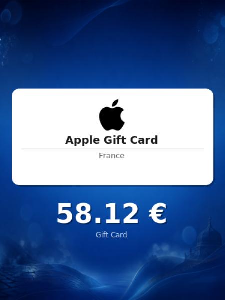 Подарочная карта Apple на 50 евро для Франции