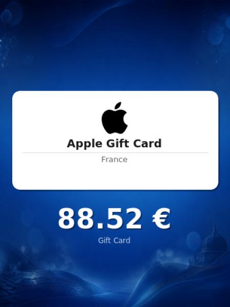 Подарочная карта Apple на 75 евро для Франции