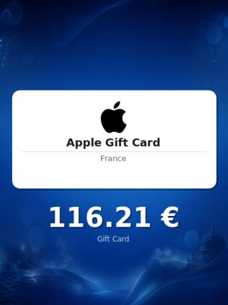 Подарочная карта Apple на 100 евро для Франции