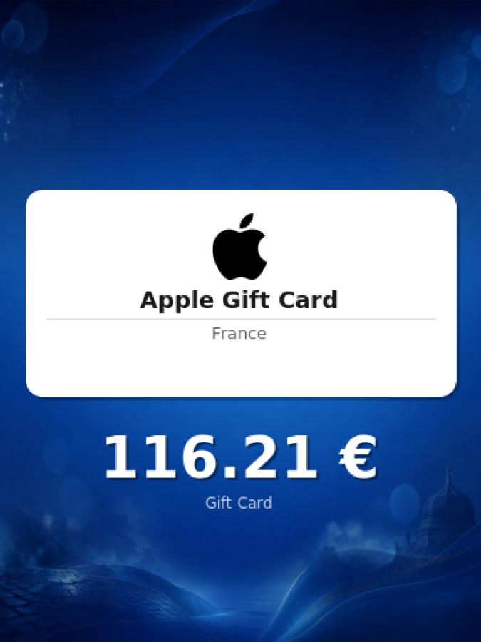 Купить подарочную карту Apple на 100 евро для Франции