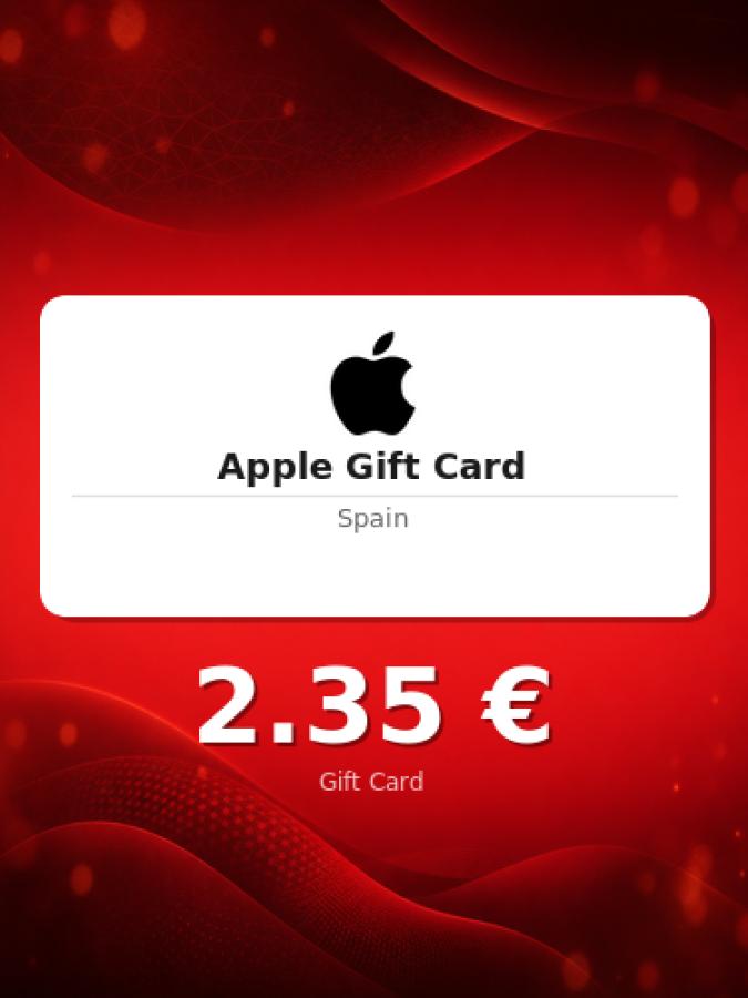 Купить подарочную карту Apple на 2 евро для Испании