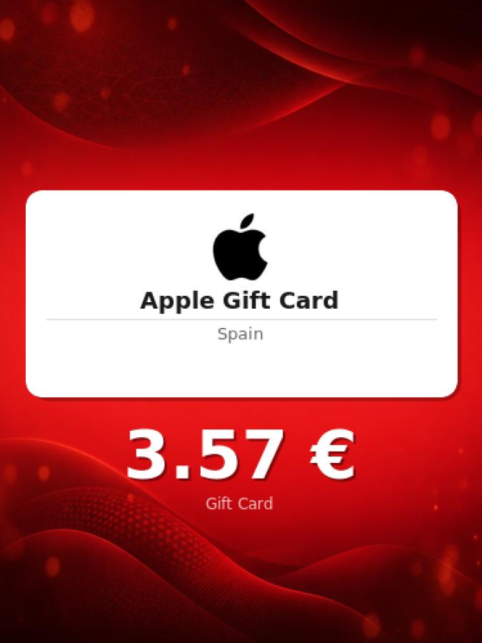 Купить подарочную карту Apple на 3 евро для Испании