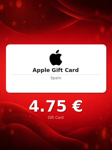 Подарочная карта Apple на 4 евро для Испании