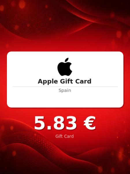 Подарочная карта Apple на 5 евро для Испании