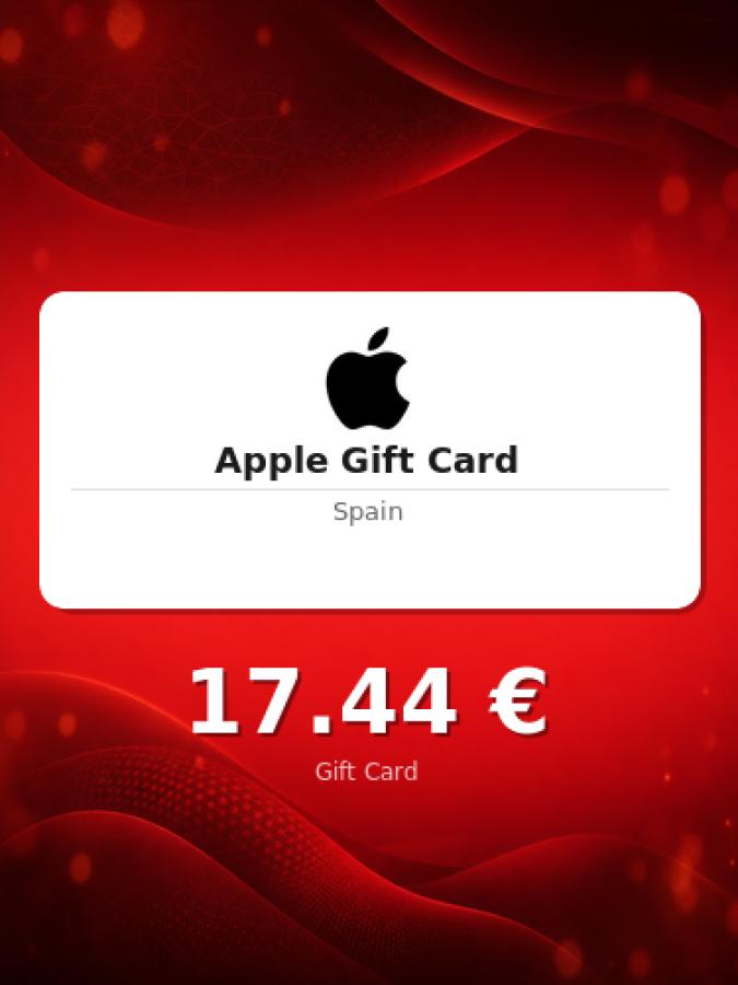 Купить подарочную карту Apple на 15 евро для Испании