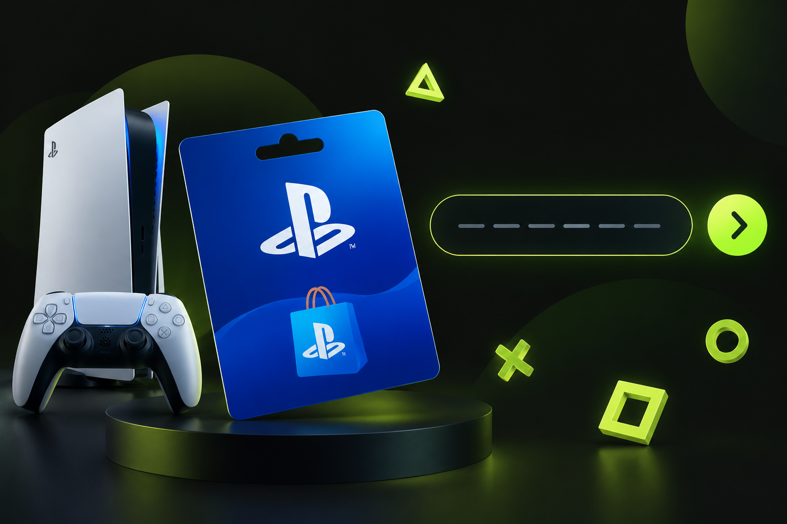 Раздел PlayStation Store для ввода кода подарочной карты