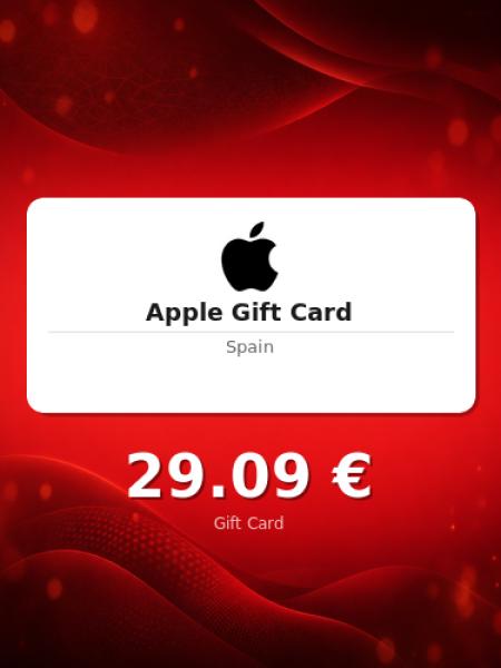 Подарочная карта Apple на 25 евро для Испании
