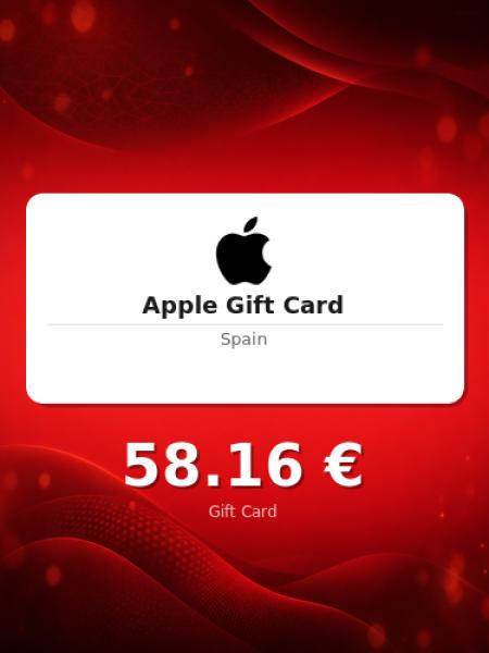 Подарочная карта Apple на 50 евро для Испании