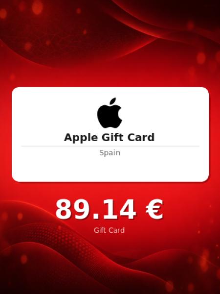 Подарочная карта Apple на 75 евро для Испании