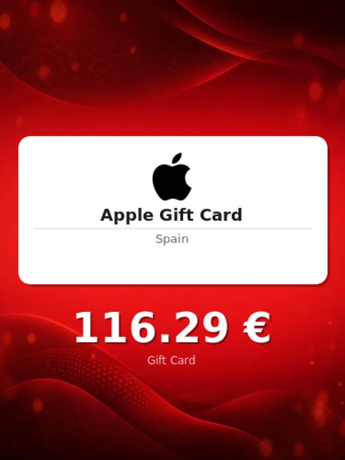 Купить подарочную карту Apple на 100 евро для Испании