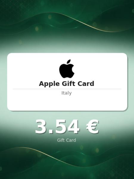 Подарочная карта Apple на 3 евро для Италии