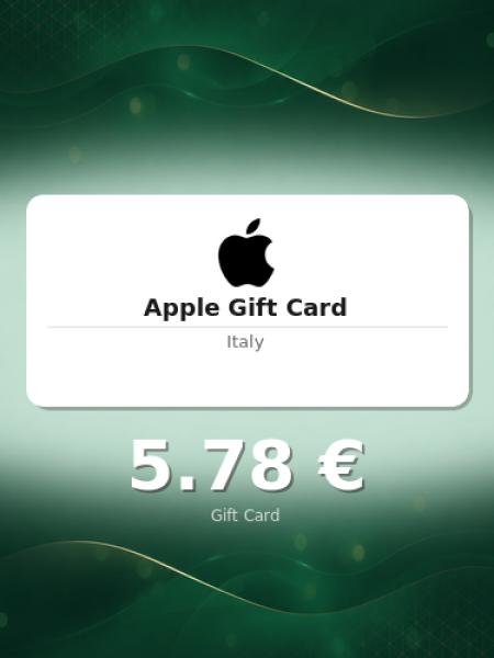 Подарочная карта Apple на 5 евро для Италии