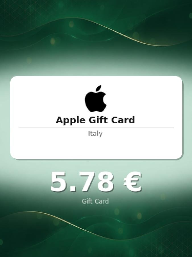 Купить подарочную карту Apple на 5 евро для Италии