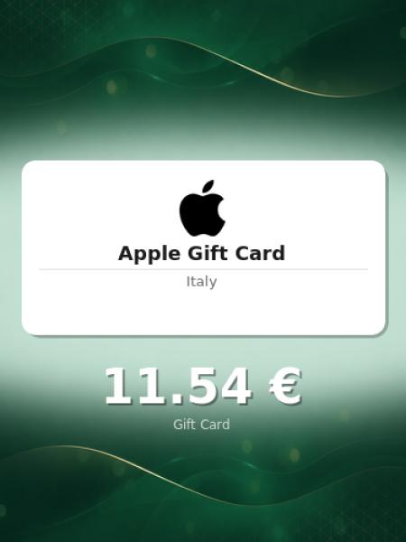 Подарочная карта Apple на 10 евро для Италии