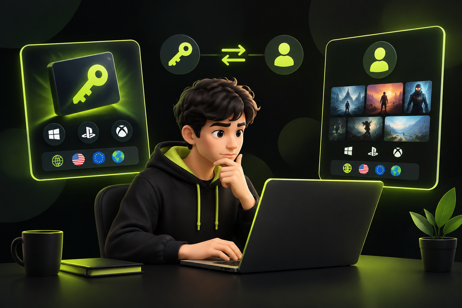 Покупатель проверяет платформу и регион ключа перед оплатой