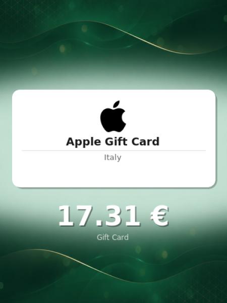 Подарочная карта Apple на 15 евро для Италии