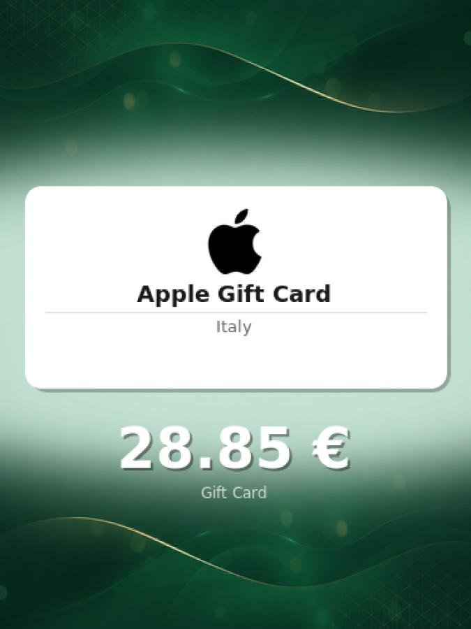 Купить подарочную карту Apple на 25 евро для Италии