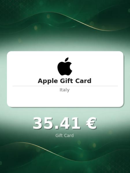 Подарочная карта Apple на 30 евро для Италии