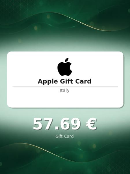 Подарочная карта Apple на 50 евро для Италии