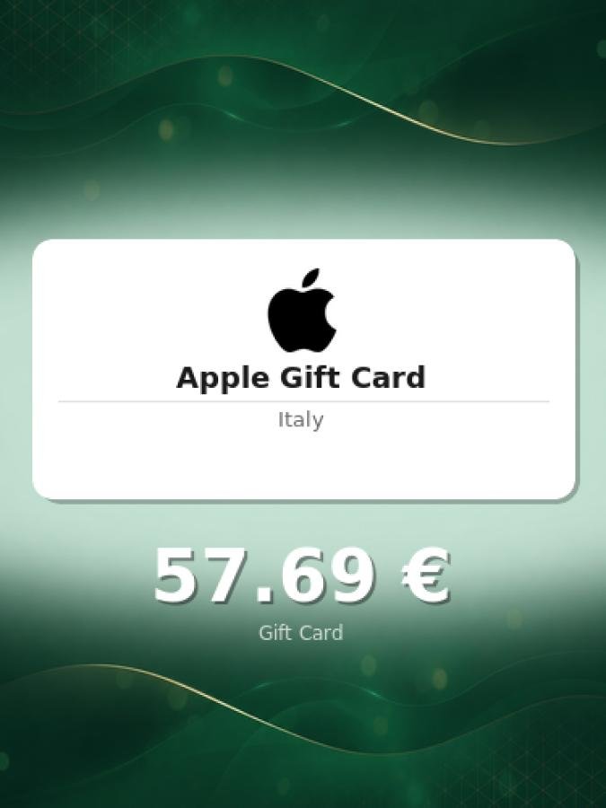 Купить подарочную карту Apple на 50 евро для Италии