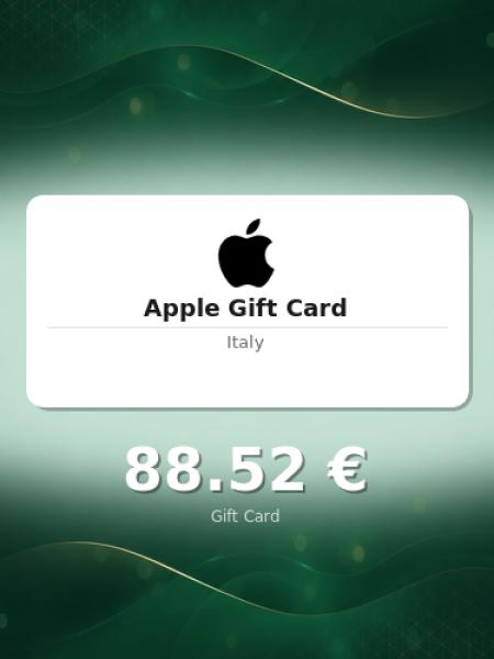 Подарочная карта Apple на 75 евро для Италии