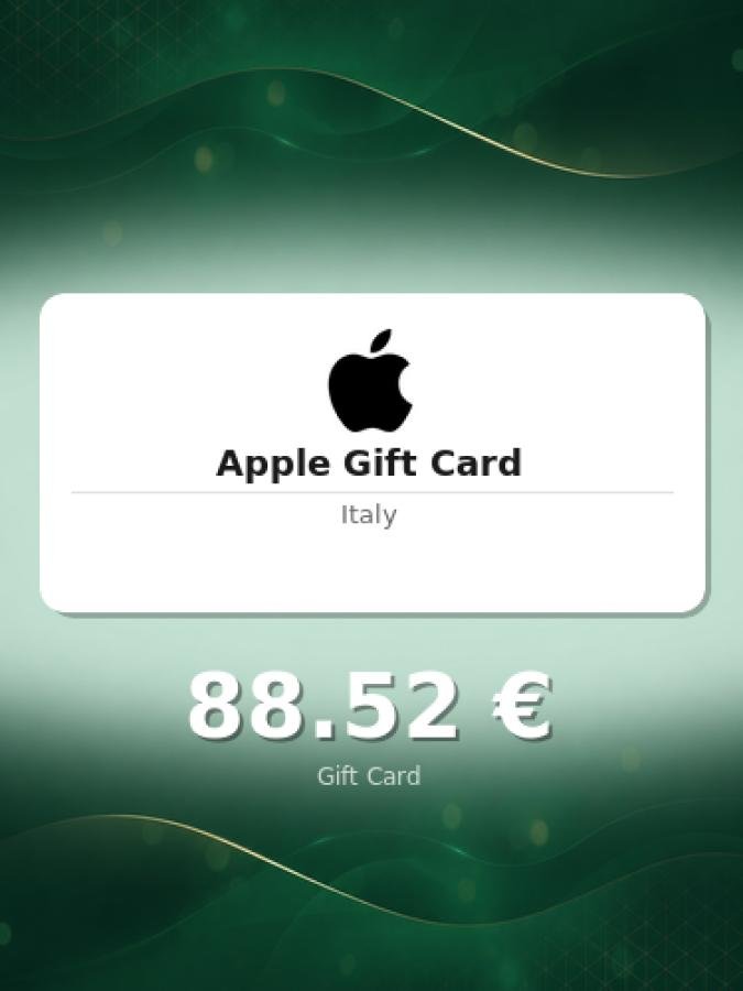 Купить подарочную карту Apple на 75 евро для Италии