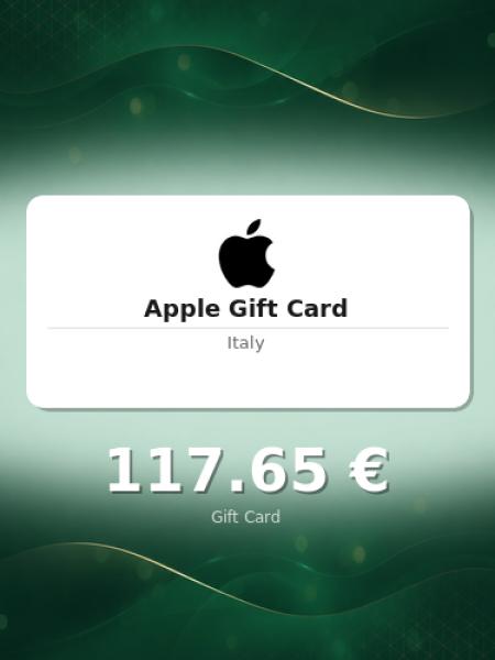 Подарочная карта Apple на 100 евро для Италии