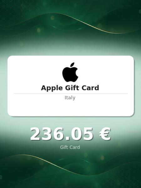 Подарочная карта Apple на 200 евро для Италии