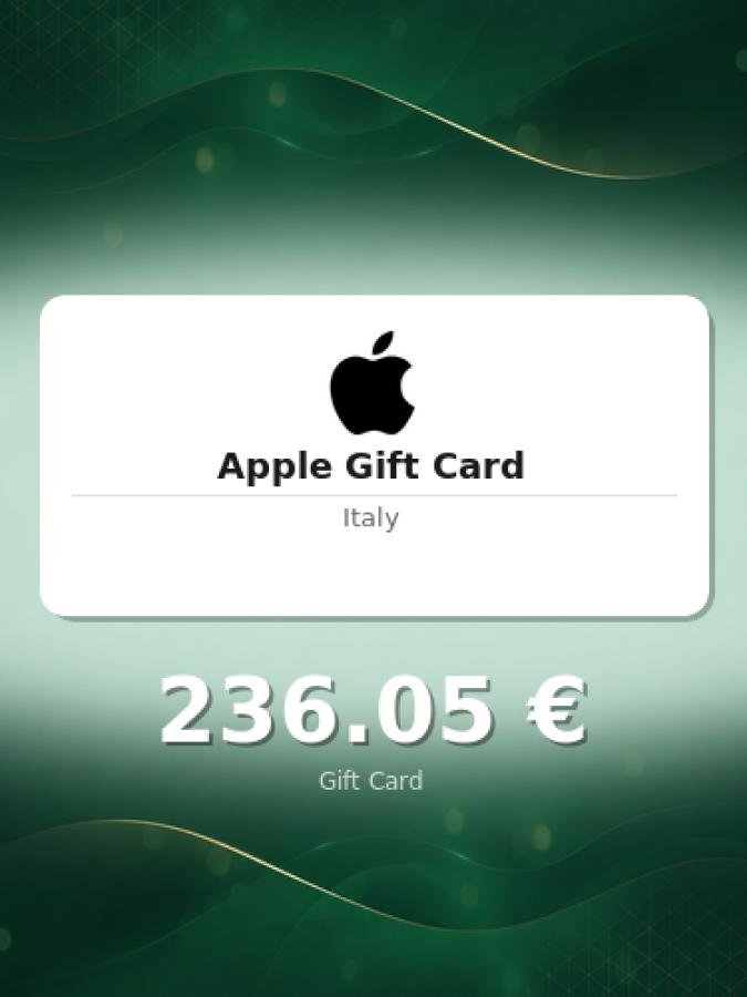 Купить подарочную карту Apple на 200 евро для Италии