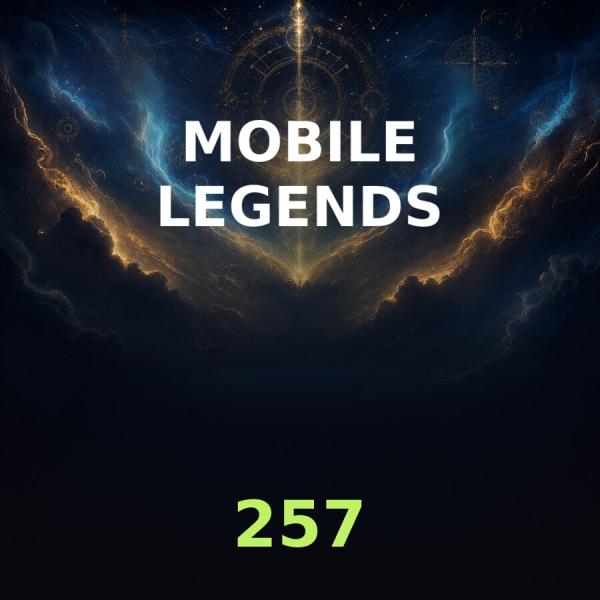 Пополнение Mobile Legends: 234 + 23 алмаза по ID (Global, без СНГ)
