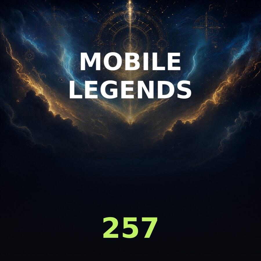 Пополнение Mobile Legends: 234 + 23 алмаза по ID (Global, без СНГ)