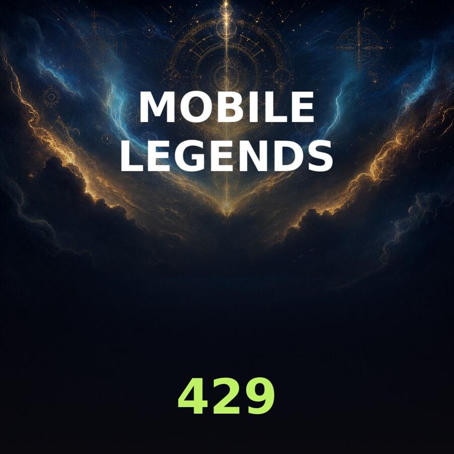 Пополнение Mobile Legends: 429 алмазов по ID (Global, без СНГ)