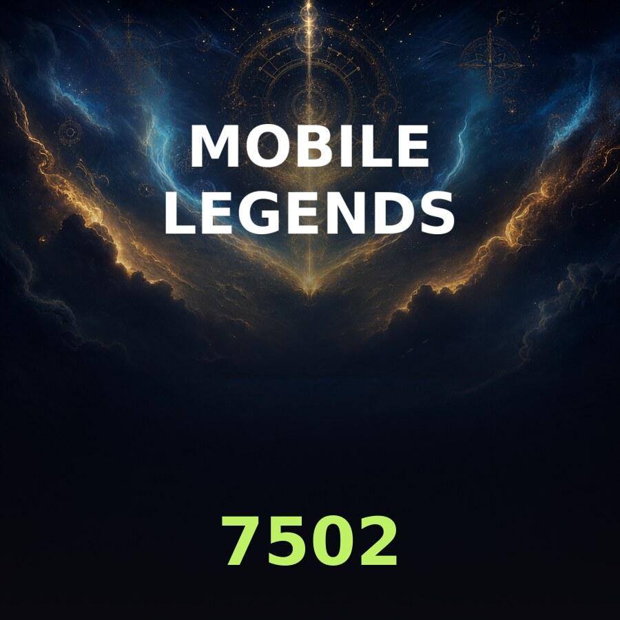 Пополнение Mobile Legends: 7502 алмаза по ID (Global, без СНГ)