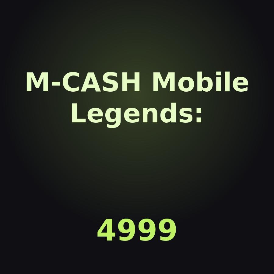 Пополнение Mobile Legends: Adventure: 4999 M-CASH по ID