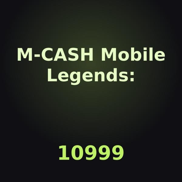 Пополнение Mobile Legends: Adventure: 10999 M-CASH по ID