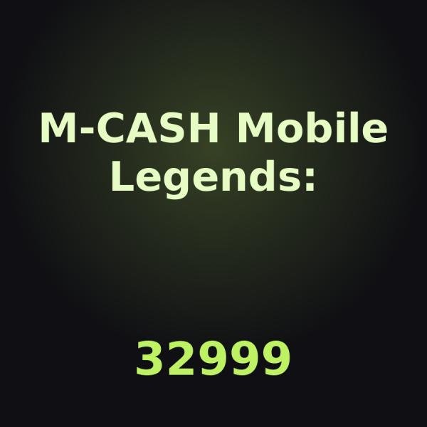 Пополнение Mobile Legends: Adventure: 32999 M-CASH по ID