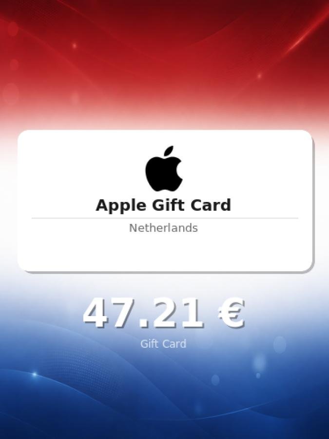 Купить подарочную карту Apple на 40 евро для Нидерландов