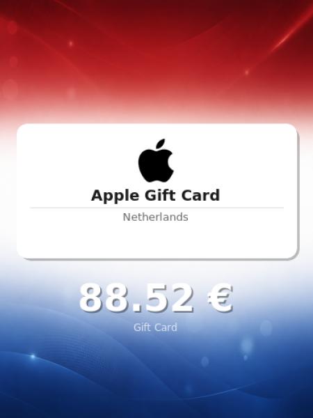 Подарочная карта Apple на 75 евро для Нидерландов