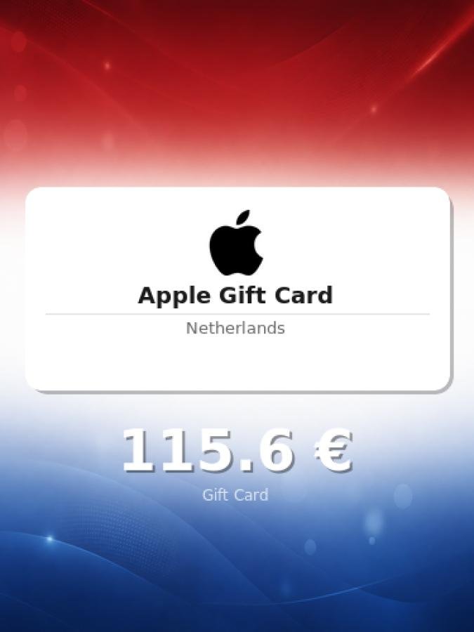 Купить подарочную карту Apple на 100 евро для Нидерландов