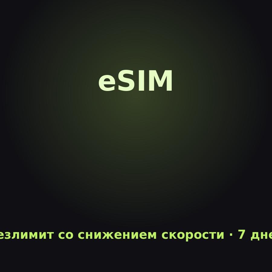eSIM Австралия и Океания: Безлимит со снижением скорости на 7 дней